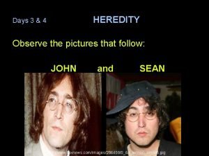 Pictures of heredity