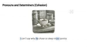 Pronouns as cohesive devices