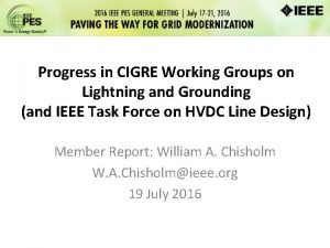 Cigre working groups