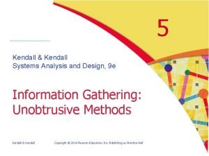 5 Kendall Kendall Systems Analysis and Design 9