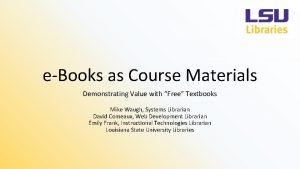Lsu law course materials