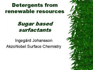 Wholesale sugar based surfactants