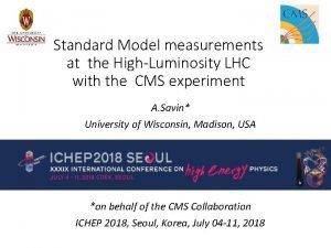 Standard Model measurements at the HighLuminosity LHC with