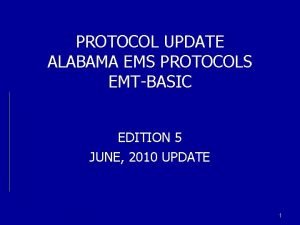 Alabama ems protocols