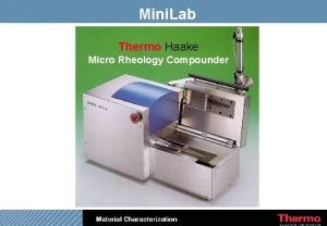 Mini lab extruder