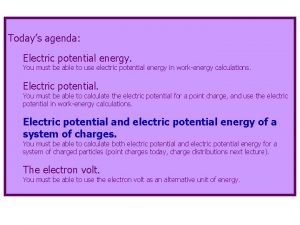 Potential energy of a system of charges
