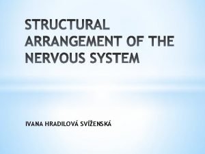 IVANA HRADILOV SVENSK Homeostasis maintains the stability of