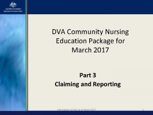 Dva community nursing