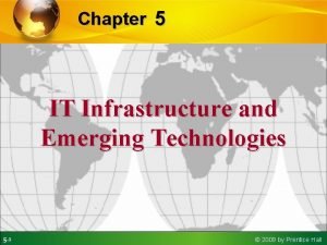 It infrastructure and emerging technologies It infrastructure and emerging technologies
