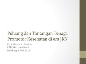 Tenaga promotor adalah