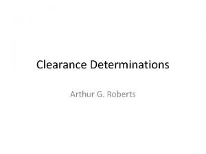 Elimination vs clearance