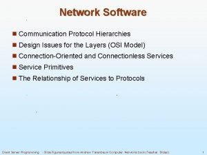 Protocol hierarchies