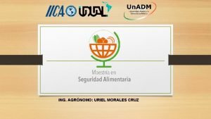 ING AGRNOMO URIEL MORALES CRUZ Forma profesionales que