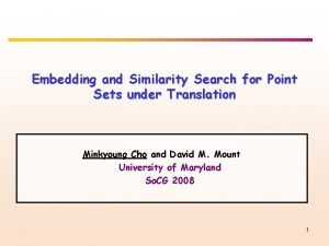 Geometric similarity search