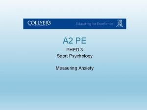 A 2 PE PHED 3 Sport Psychology Measuring