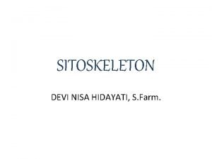 SITOSKELETON DEVI NISA HIDAYATI S Farm cyto sel