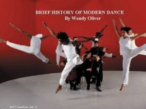 Brief history of modern dance