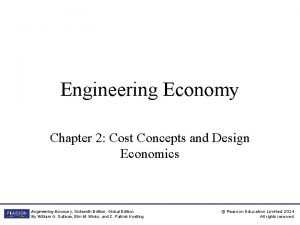 Cost concepts and design economics