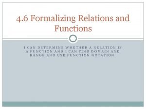 Unit 5 lesson 6 formalizing relations and functions