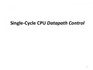 Cpu datapath