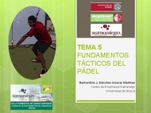 TEMA 5 FUNDAMENTOS TCTICOS DEL PDEL Bernardino J