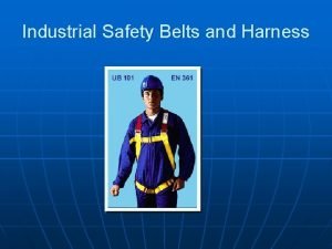Industrial safety belt specification