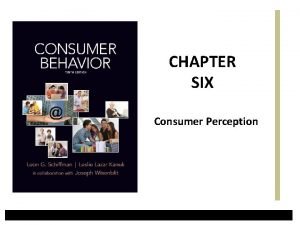 Objectives of consumer perception