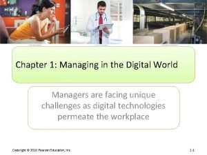 Managing in a digital world
