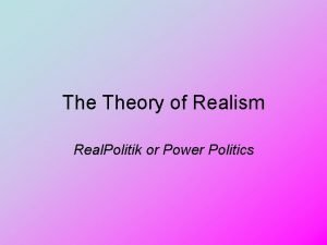 Realist theory