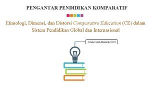 Pengertian pendidikan komparatif