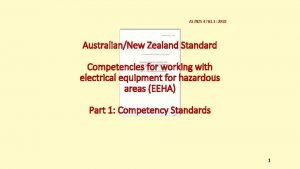 ASNZS 4761 1 2018 AustralianNew Zealand Standard Competencies