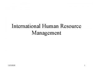 Meaning of human resources management