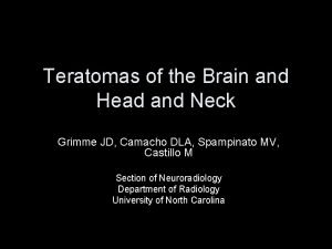 Intracranial teratoma Intracranial teratoma