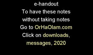 ehandout To have these notes without taking notes