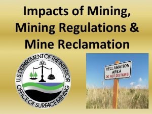 Mining regulations