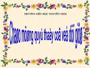 TRNG TIU HC NGUYN TRI Ch im TN