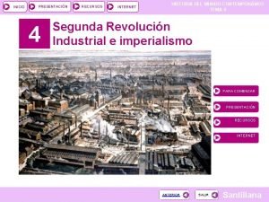 Mapa conceptual de la segunda revolucion industrial