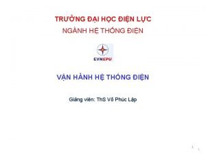 TRNG I HC IN LC NGNH H THNG