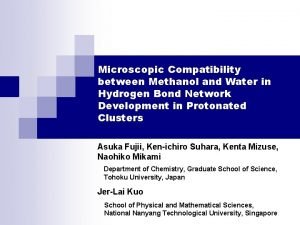 Microscopic Compatibility between Methanol and Water in Hydrogen