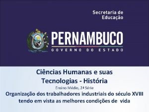 Cincias Humanas e suas Tecnologias Histria Ensino Mdio