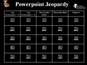 Powerpoint Jeopardy An Occurrence 1 An Occurrence 2