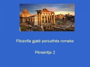 Periudha romake filozofi