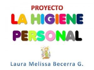 Proyecto de higiene personal en preescolar