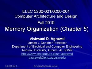 ELEC 5200 0016200 001 Computer Architecture and Design