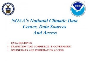 Nndc climate data online