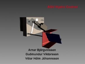 AGV Hydro Control Arnar Bjrgvinsson Gumundur Viktorsson Viar