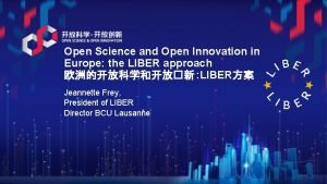 Open Science and Open Innovation in Europe the