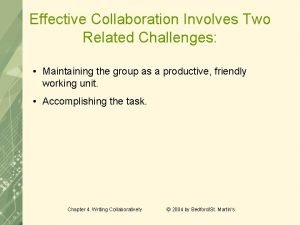 Disadvantages of collaboration