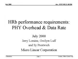 July 2000 doc IEEE 802 11 00206 HRb