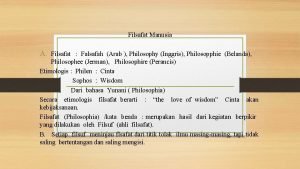 Filsafat Manusia A Filsafat Falsafah Arab Philosophy Inggris